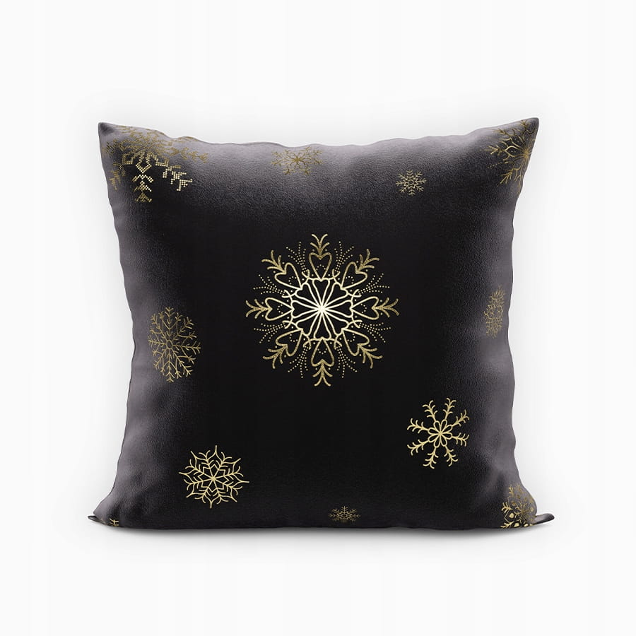 ŚNIEŻKI Poszewka 45x45 cm dekoracyjna VELVET - Idealna na święta