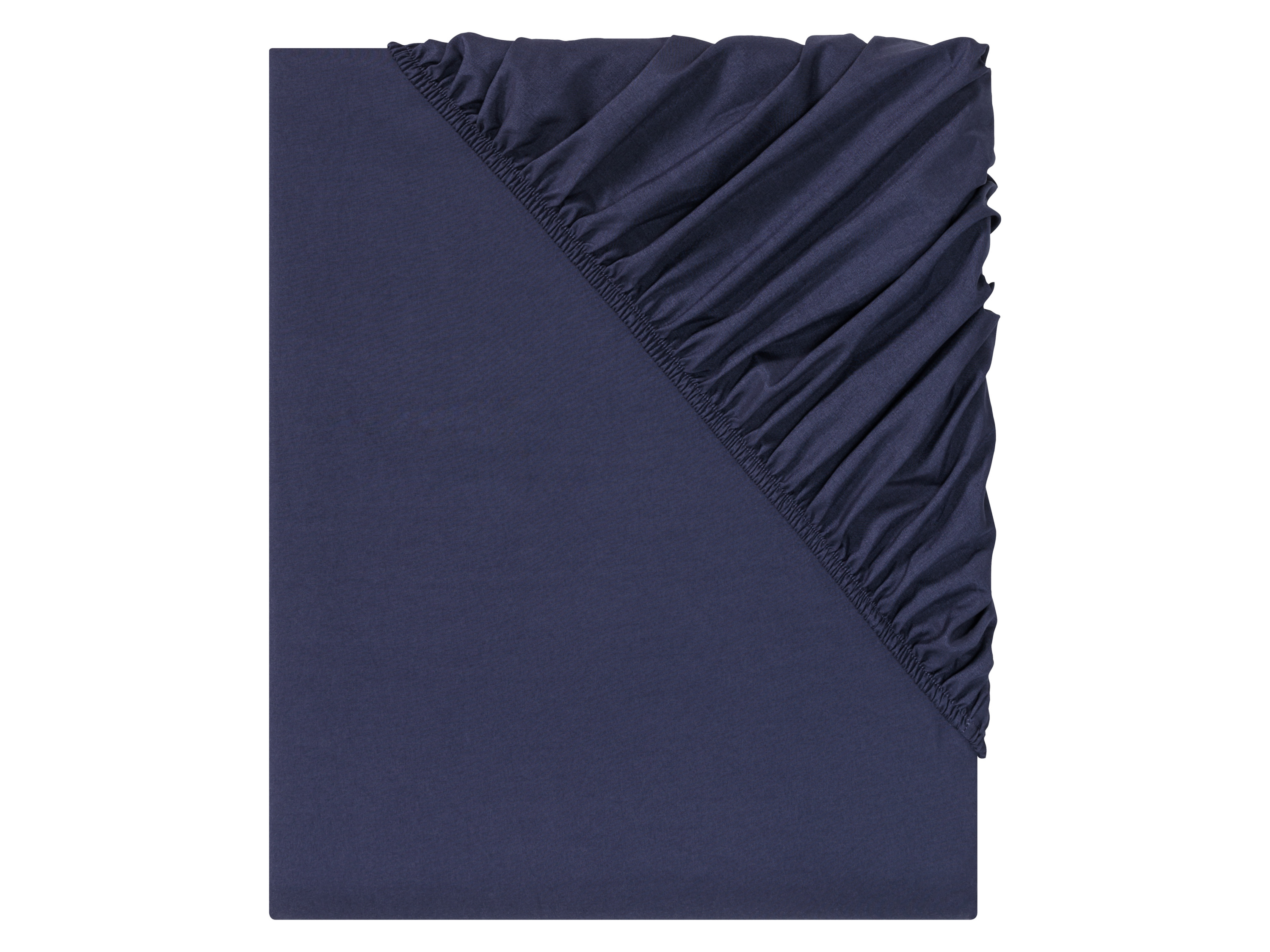 Livarno home Prześcieradło z mikrofibry renforcé 180-200 x 200 cm Granatowy