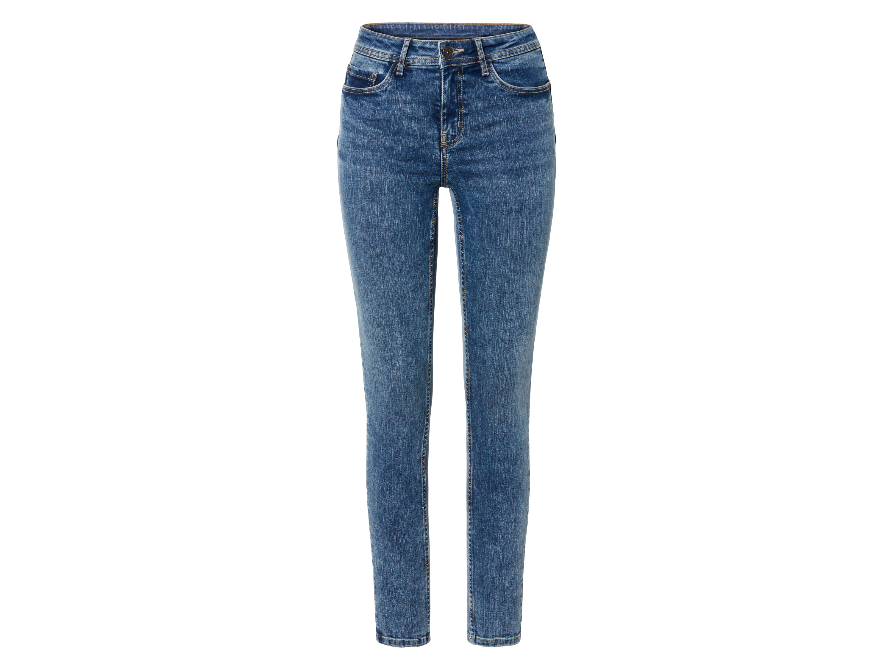 esmara Jeansy damskie z bawełną, super skinny fit 34, Niebieski