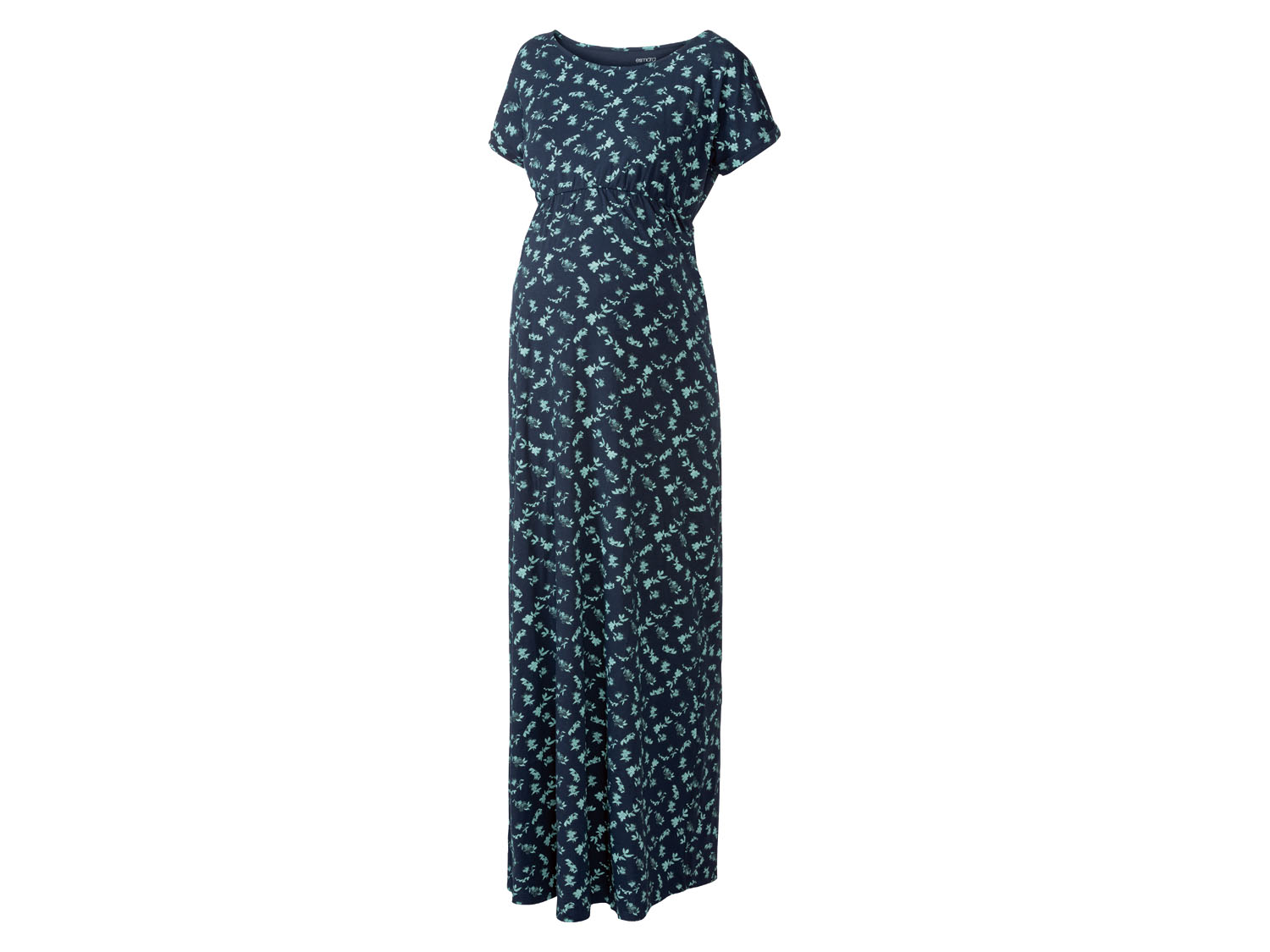 esmara Sukienka ciążowa maxi z bawełną organiczną Xl48/50, Granatowy