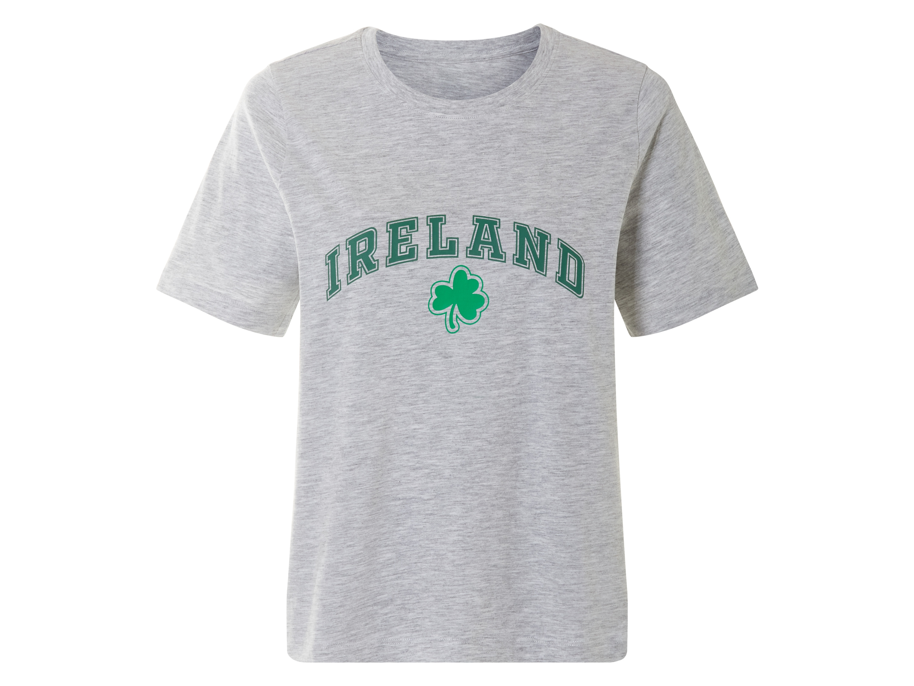 esmara T-shirt damski z bawełny Jasnoszary melanż, S 36-38