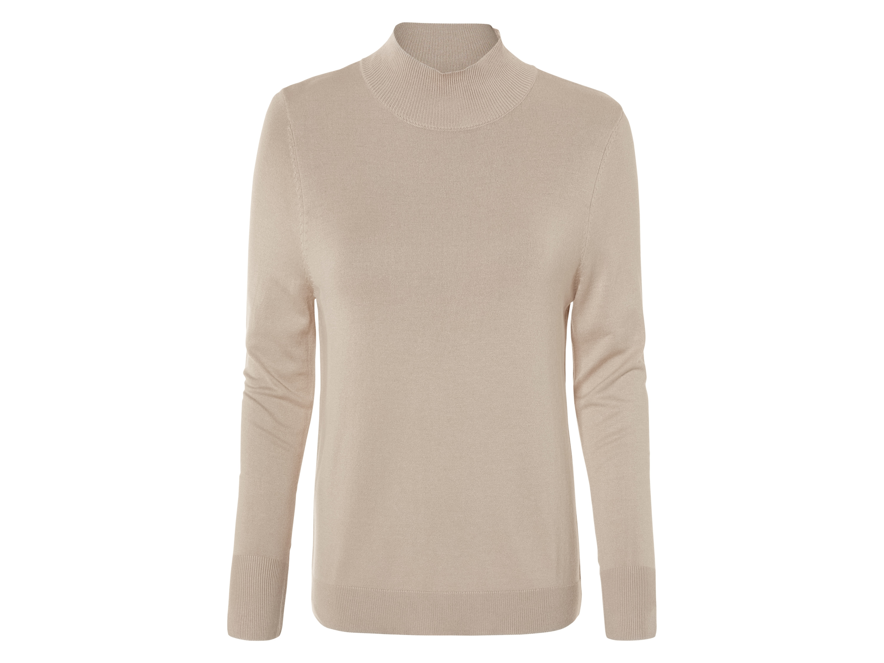 esmara Sweter damski z delikatnej dzianiny XS 32/34, Beżowy