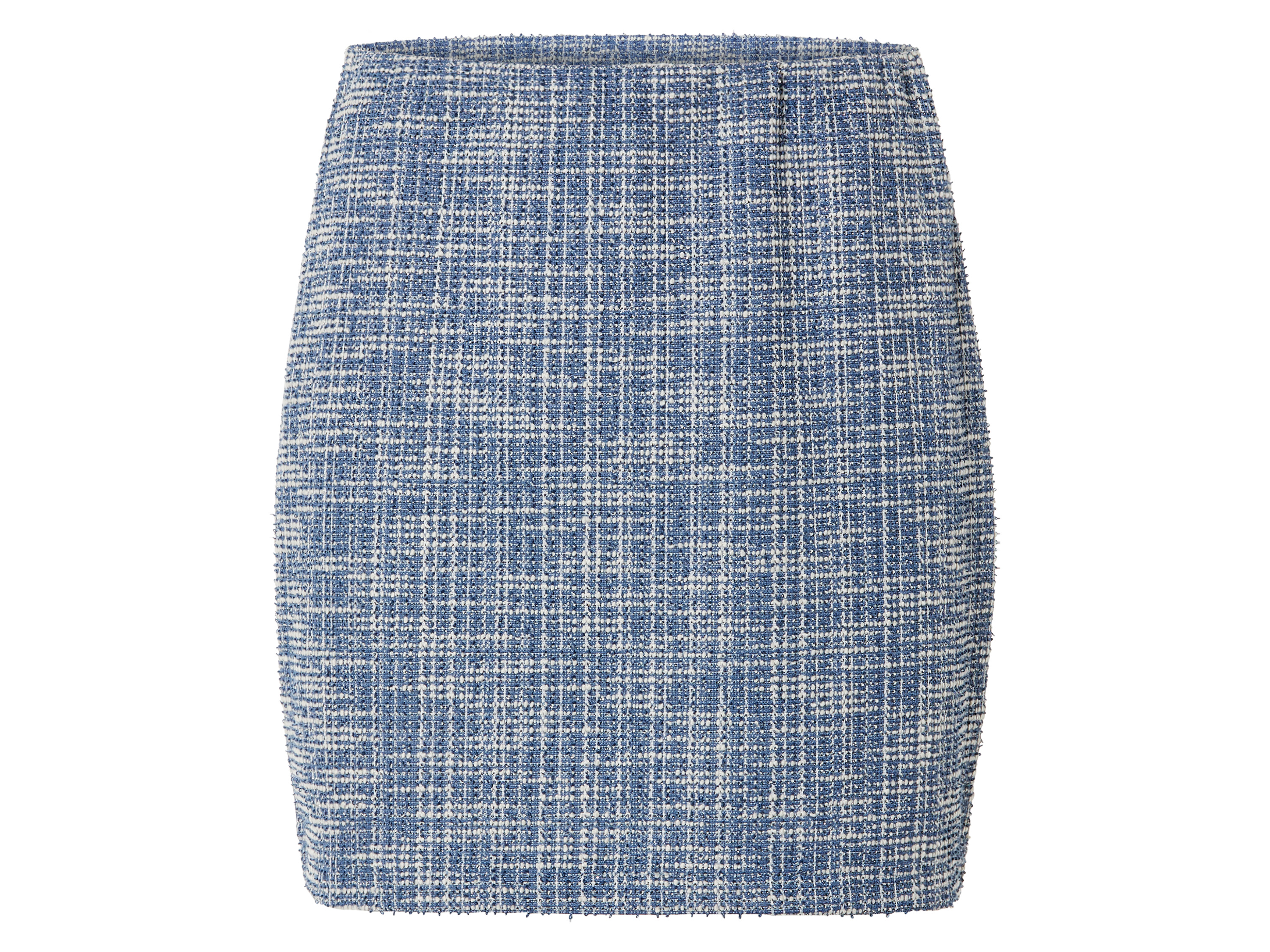 esmara Tweedowa spódnica damska mini Niebieski, S36/38