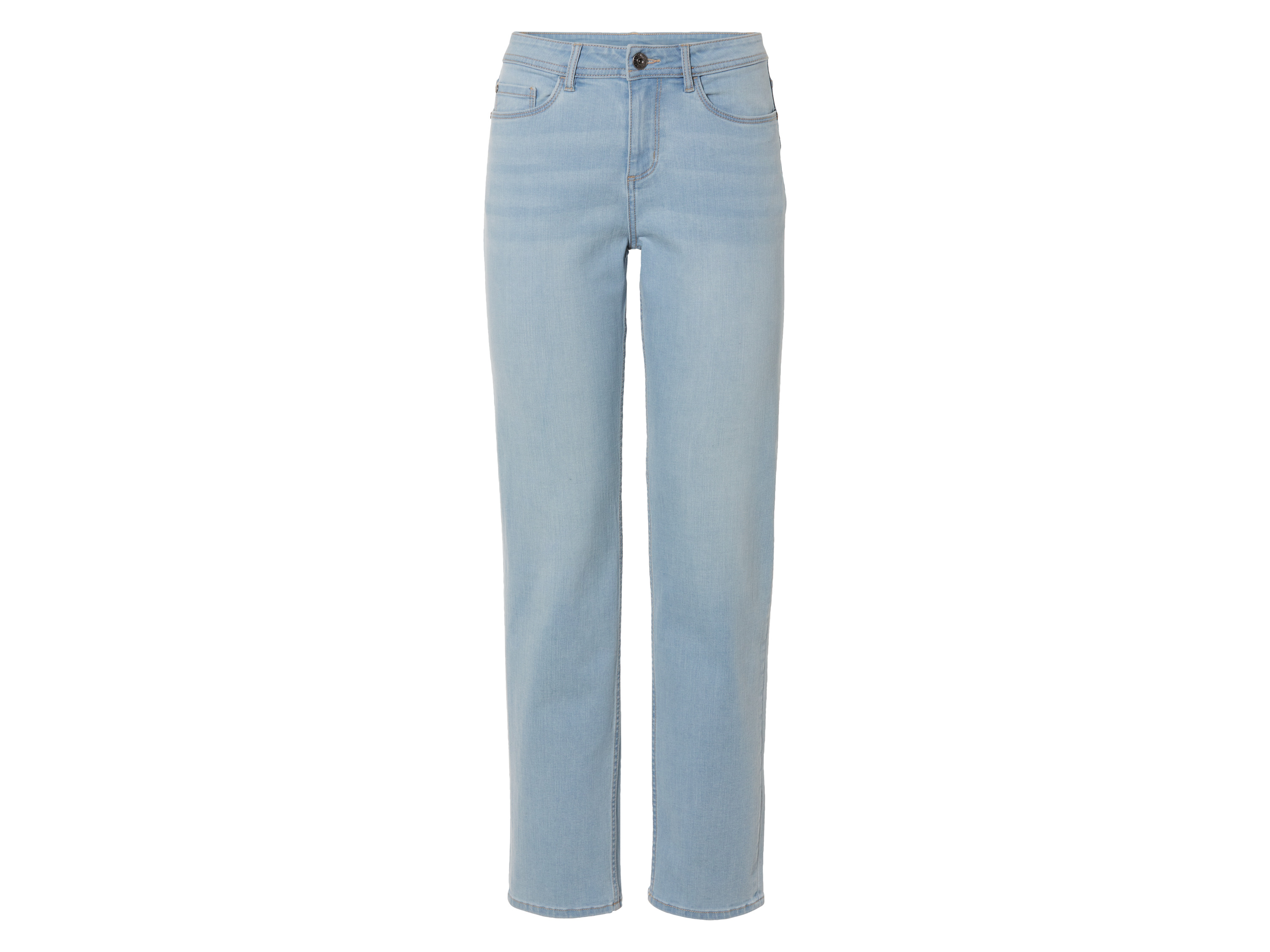esmara Jeansy damskie z bawełną, straight fit 38, Niebieski