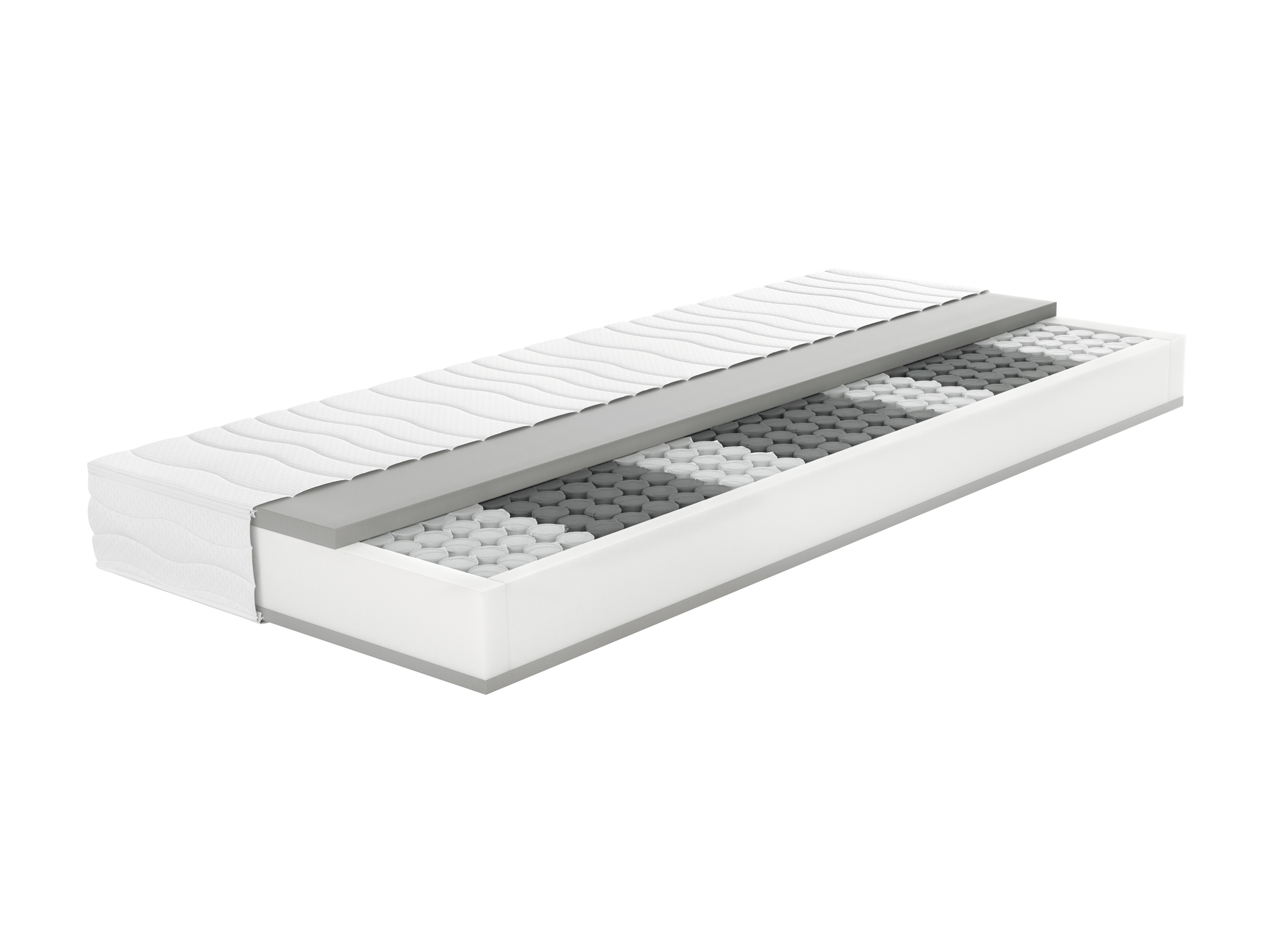 Livarno home Materac sprężynowy z kieszeniami beczkowymi 7-strefowy, H2, 90 x 200 cm