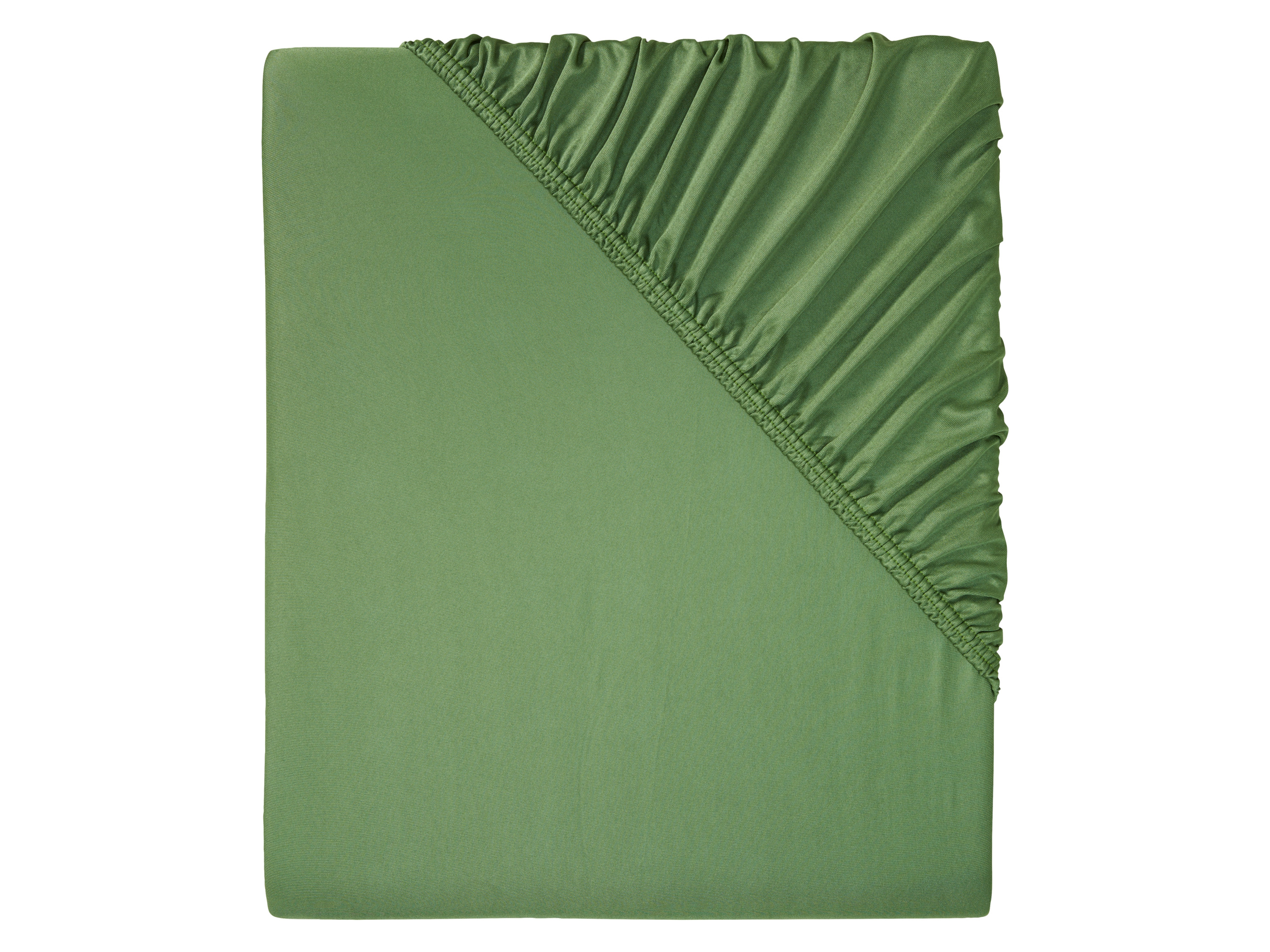 Livarno home Prześcieradło z mikrowłókna z gumką, 140-160 x 200 cm Zielony