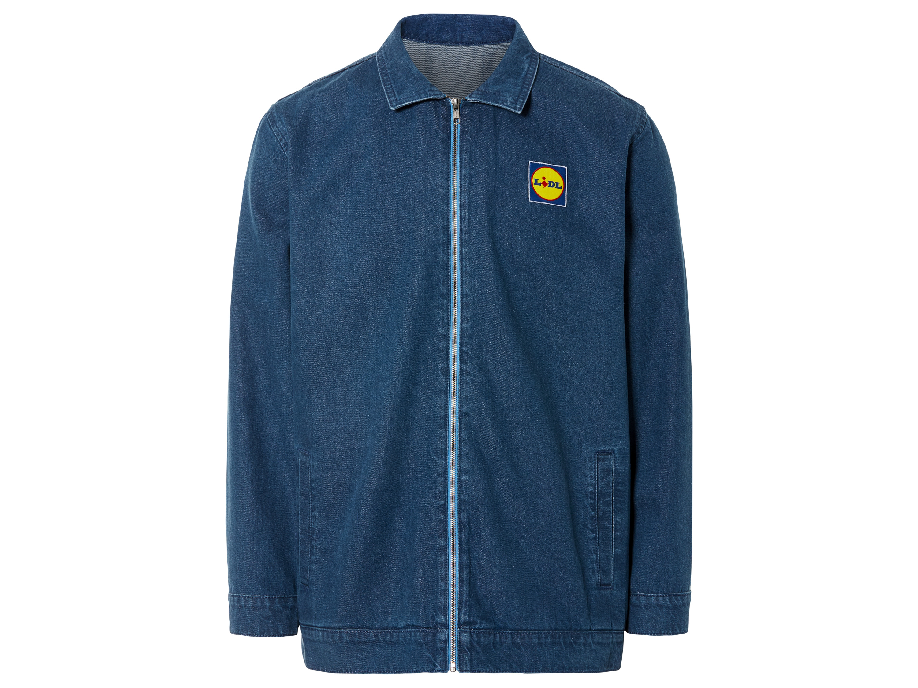 Livergy Kurtka jeansowa męska oversize z kolekcji Lidla L 52/54, Niebieski