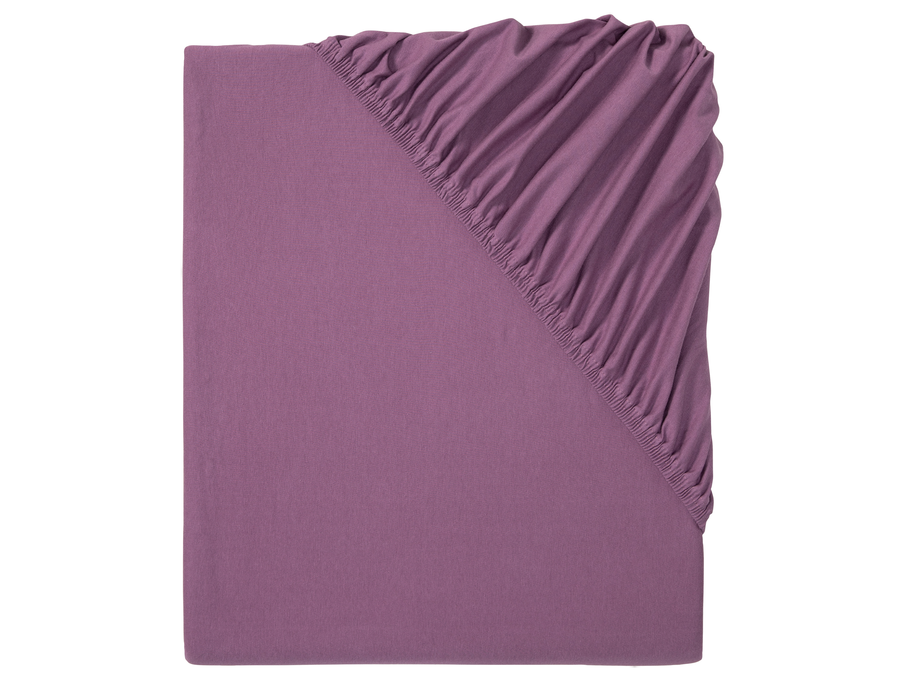 Livarno home Prześcieradło z dżerseju z gumką, 180-200 x 200 cm Fioletowy