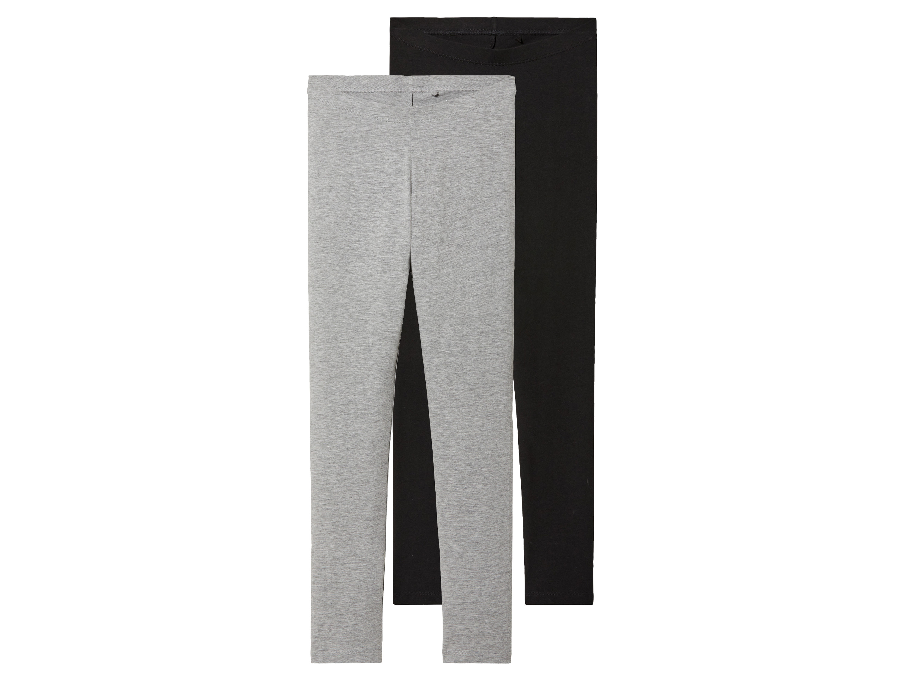 pepperts! Legginsy dziecięce z elastycznym pasem, 2 pary 158/164, Czarny/ szary