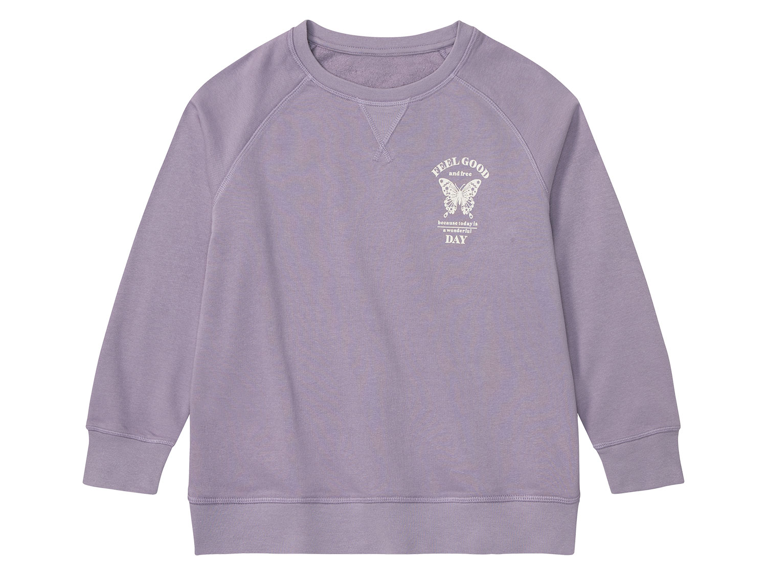 pepperts! Bluza dziewczęca z bawełną organiczną 146/152, Fioletowy