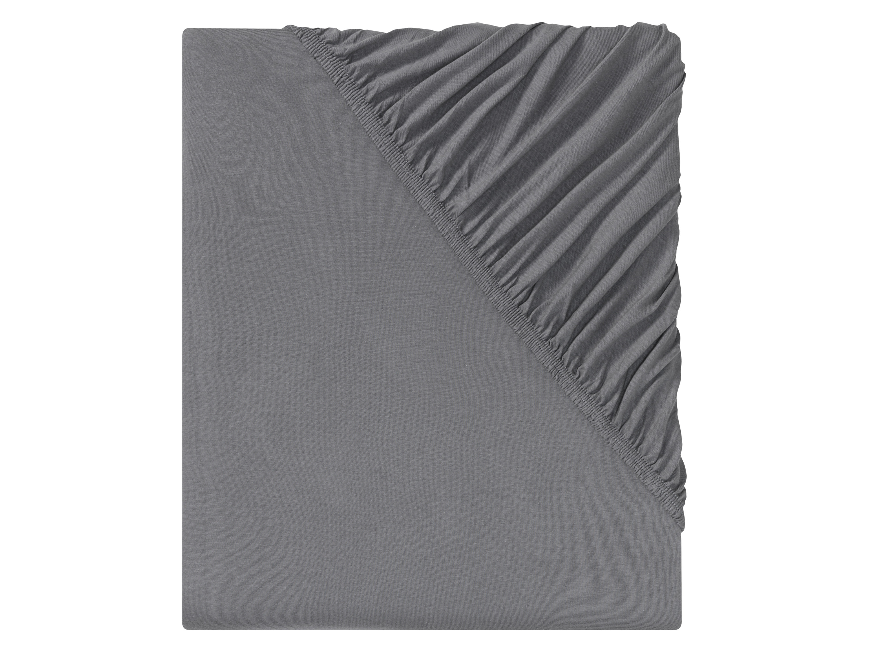 Livarno home Prześcieradło z dżerseju z gumką, 90-100 x 200 cm Szary