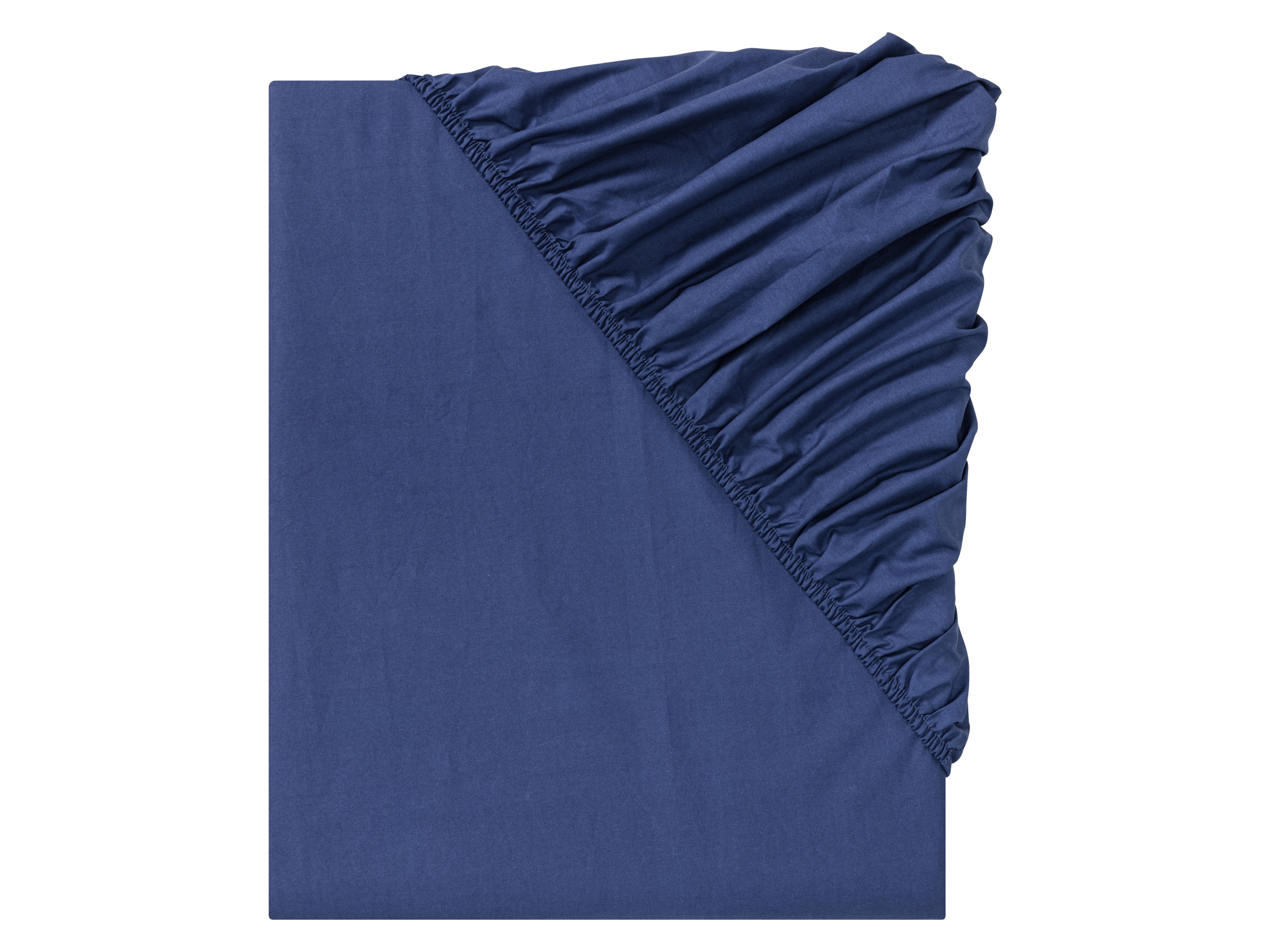 Livarno home Prześcieradło z perkalu, 90-100 x 200 cm 90-100 x 200 cm, Granatowy
