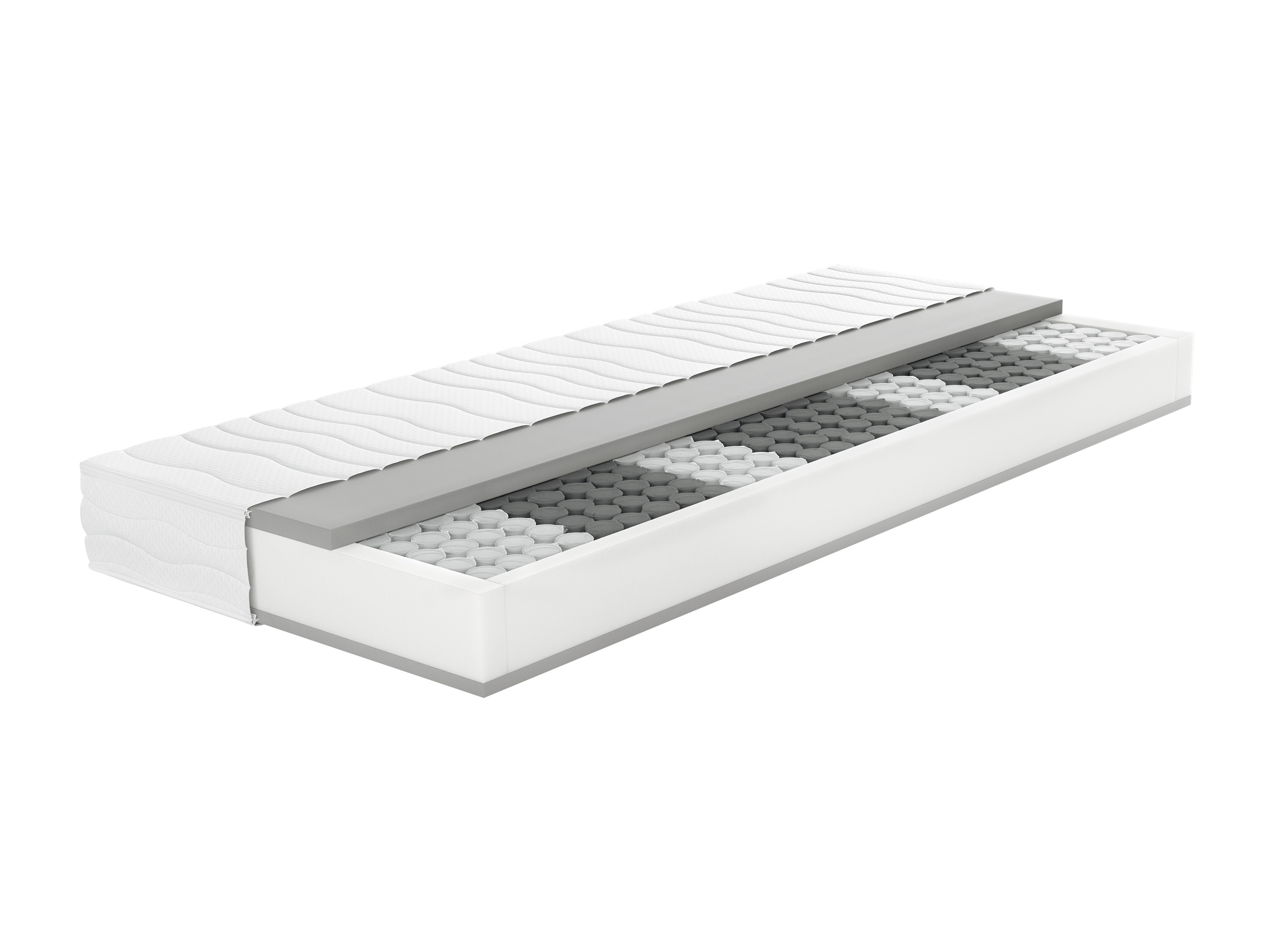 Livarno home Materac sprężynowy z kieszeniami beczkowymi 7-strefowy, H2, 90 x 200 cm