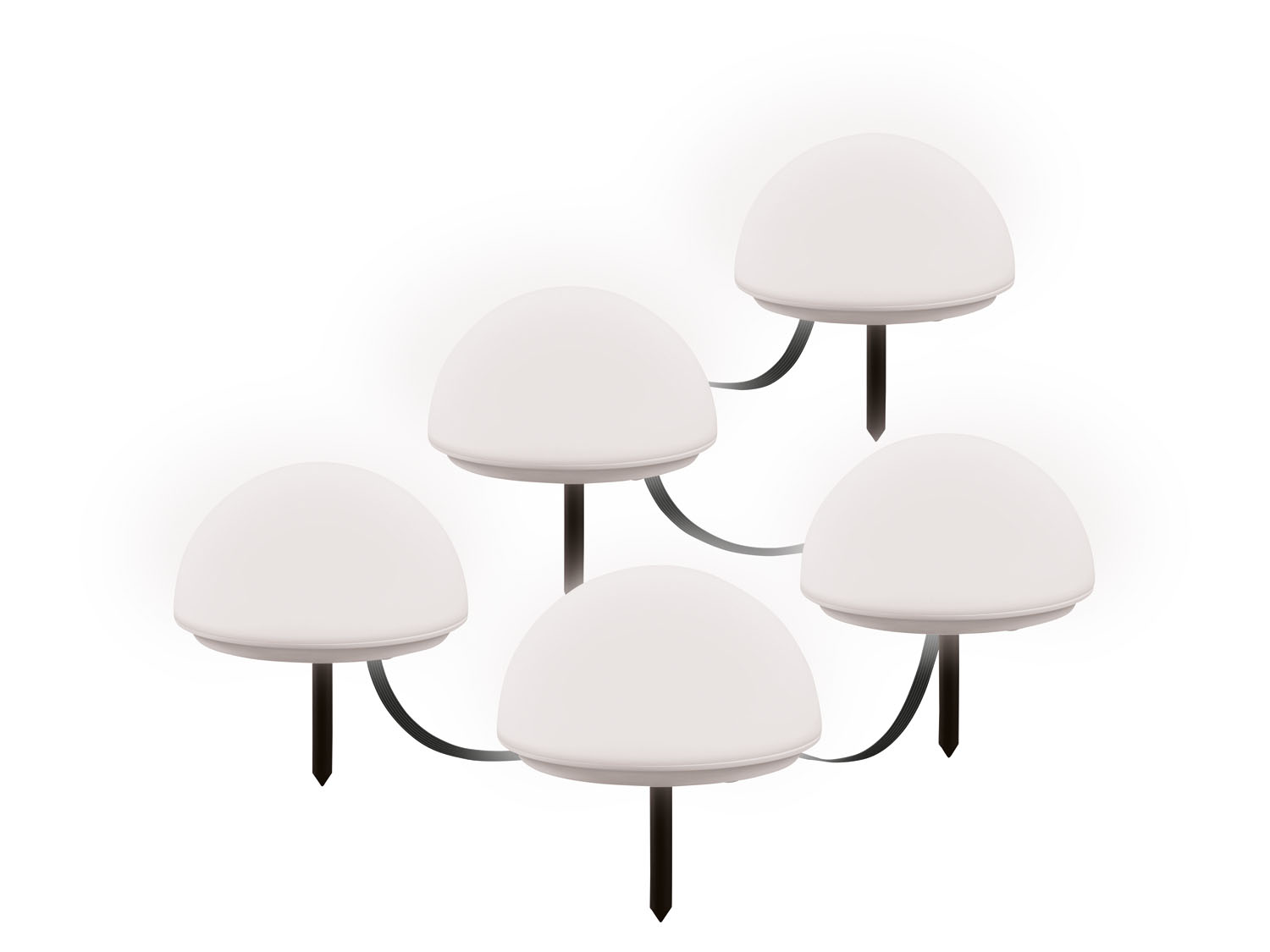 Livarno home Girlanda świetlna Led, 5 szt., funkcja ściemniania, Zigbee Smart Home Półkula