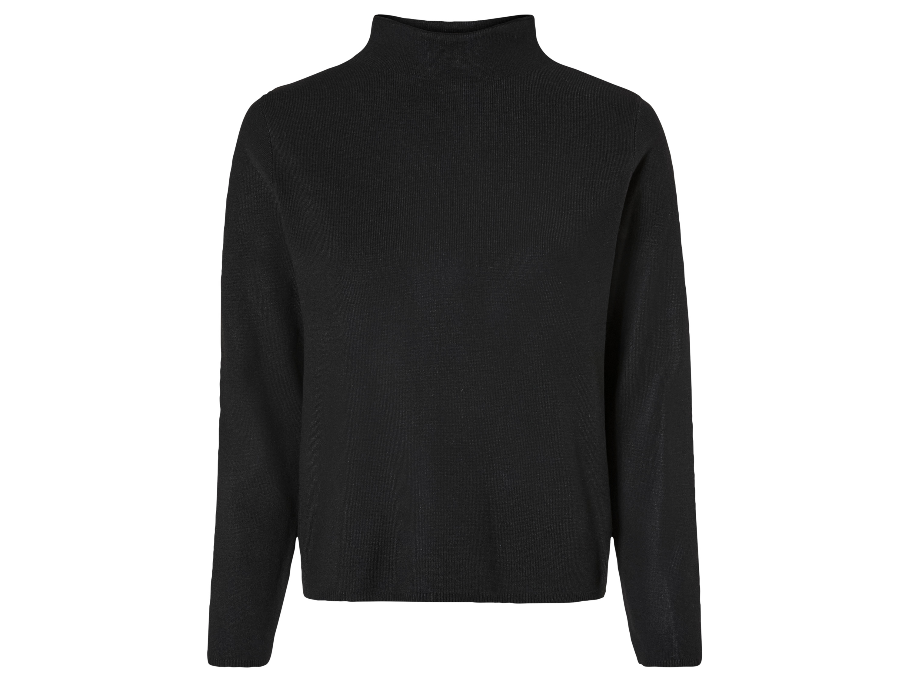 esmara Sweter damski ze stójką XS 32/34, Czarny