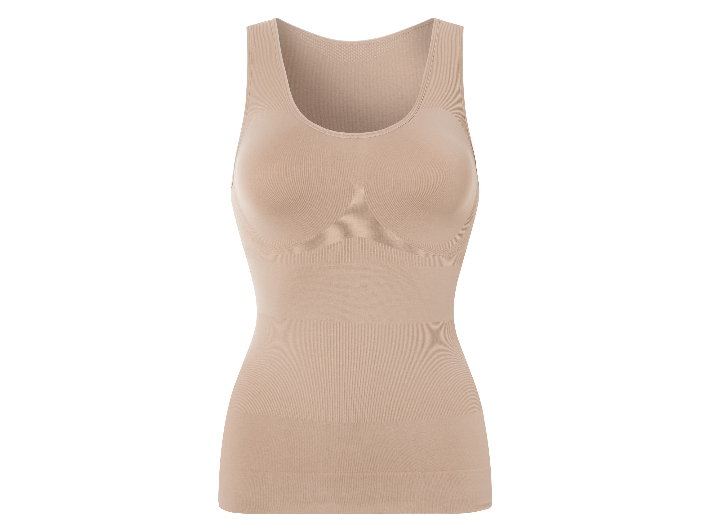 esmara Top damski modelujący, bezszwowy Beżowy, L44/46