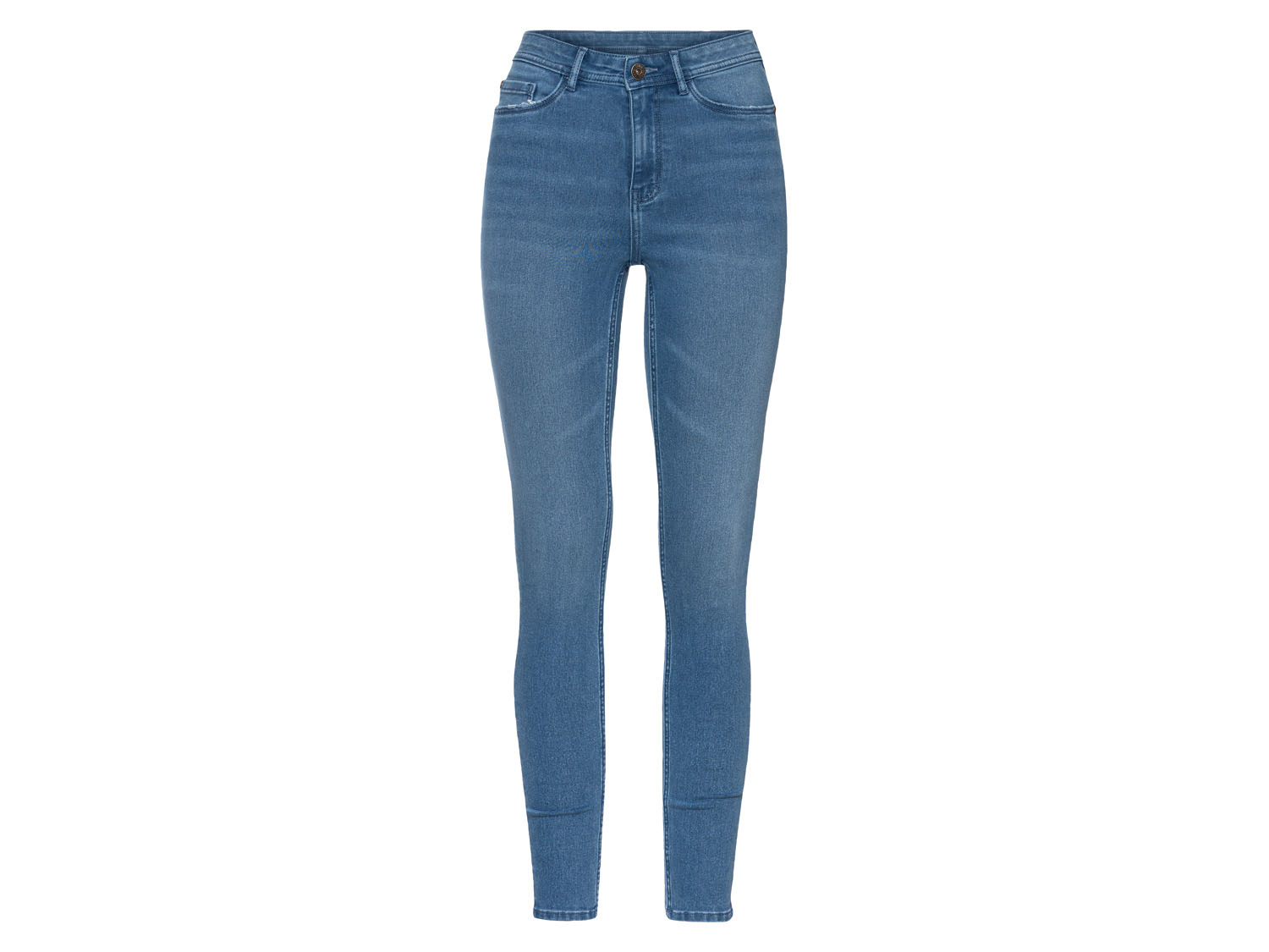esmara Jeansy damskie, super skinny fit, wysoka talia Niebieski, 36