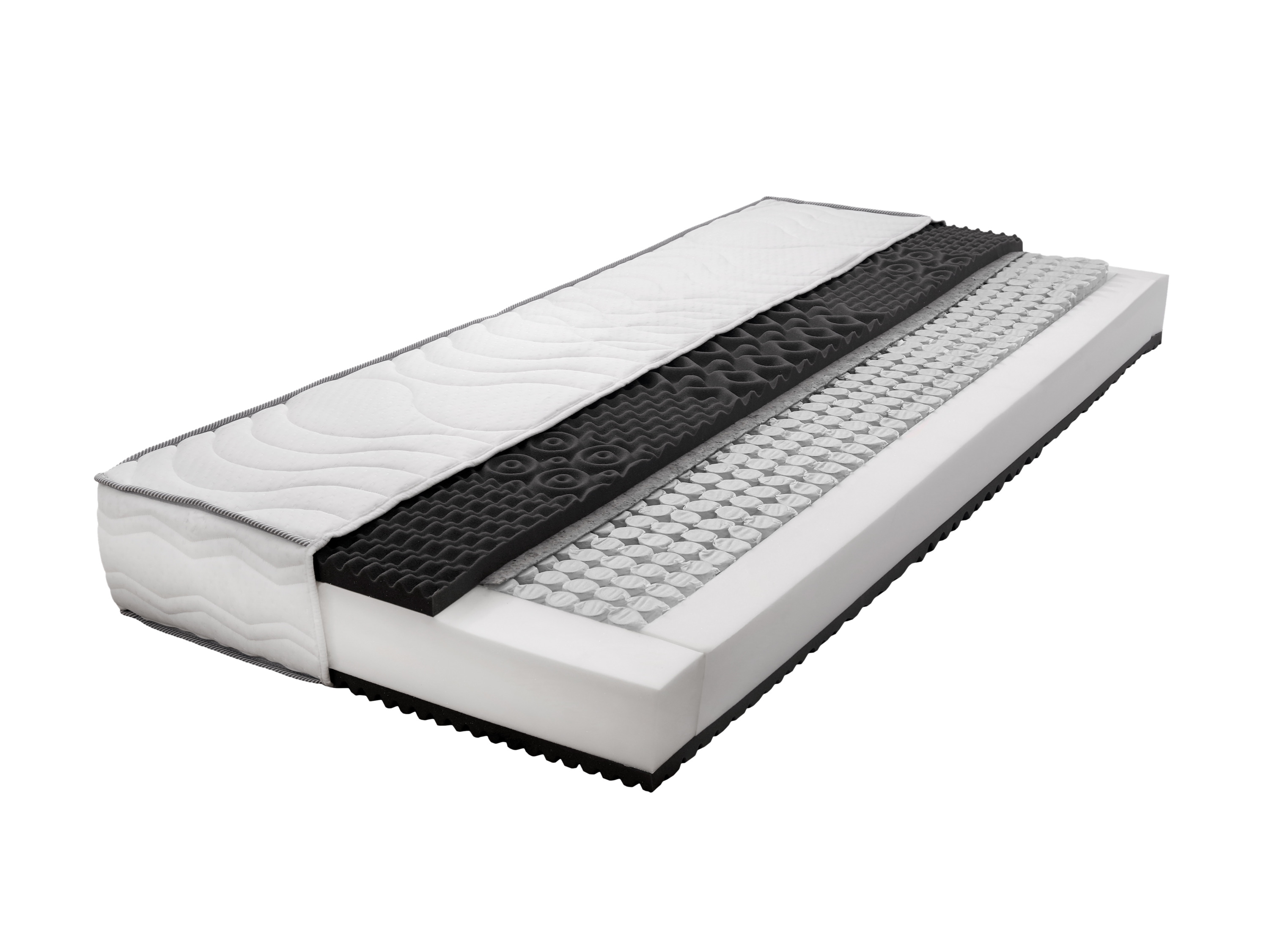 Livarno home Materac 7-strefowy z 1000 sprężynami kieszeniowymi, H2, 90 x 200 cm