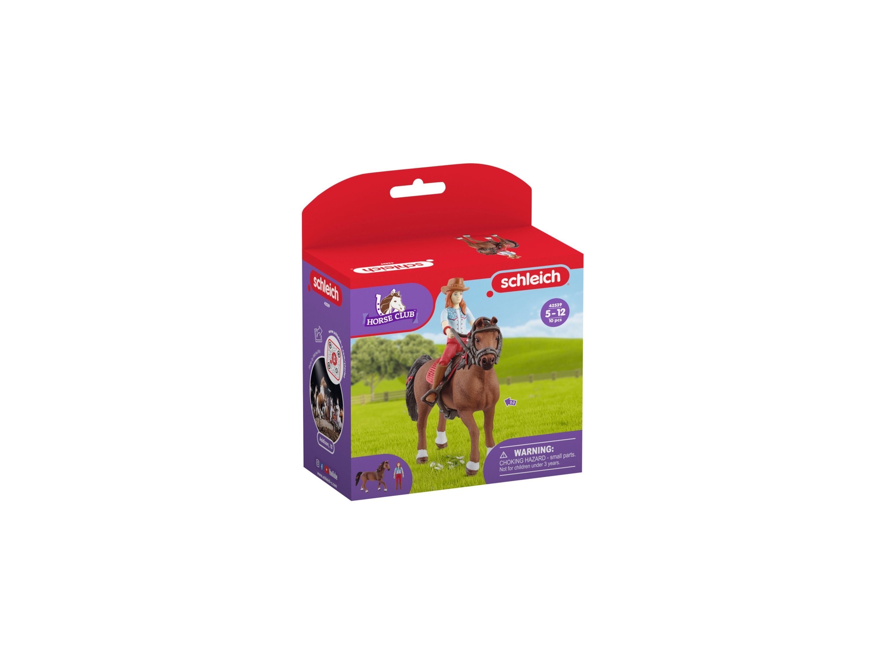 Schleich Zestaw do zabawy „Klub Konny”, 6 elementów Hanna i Cayenne 42539