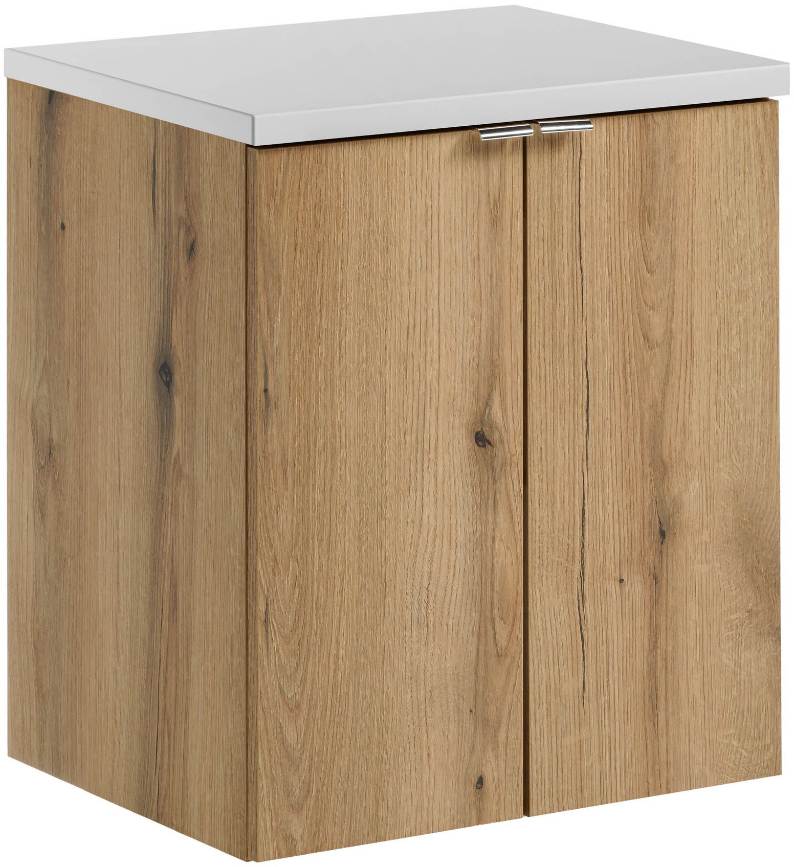 Darmowa Dostawa - Szafka z blatem 50x40x57 cm podumywalkowa wisząca biała-dąb Comad Nova Oak SETNOABWHITE50CMD