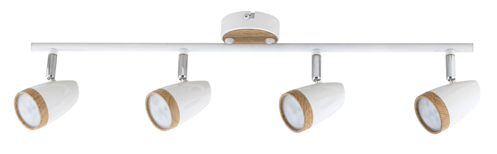 Darmowa Dostawa - Lampa podsufitowa 4x4 W biała-drewno Rabalux Karen 5567