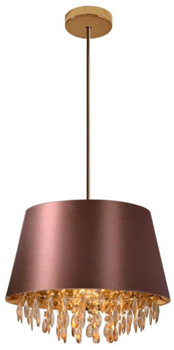 Darmowa Dostawa - Lampa wisząca 1x40 W złota-brązowa GTV Nesto OSNES42DEC