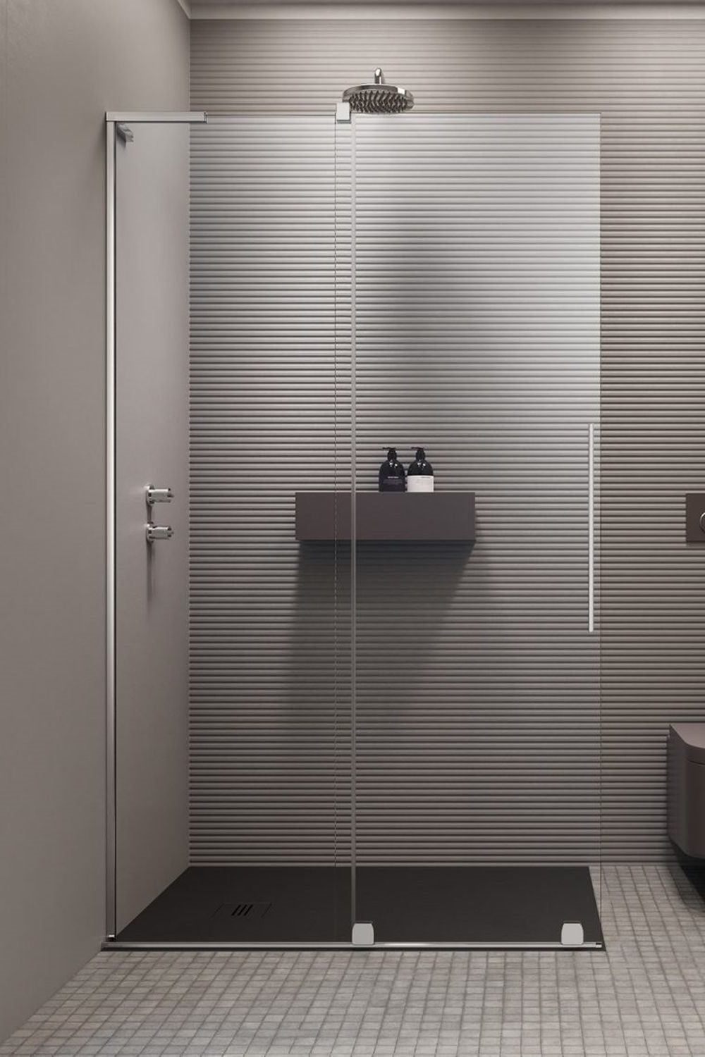 Darmowa Dostawa - Drzwi prysznicowe 63.8 cm rozsuwane Radaway Furo SL Walk-In 103066380101L