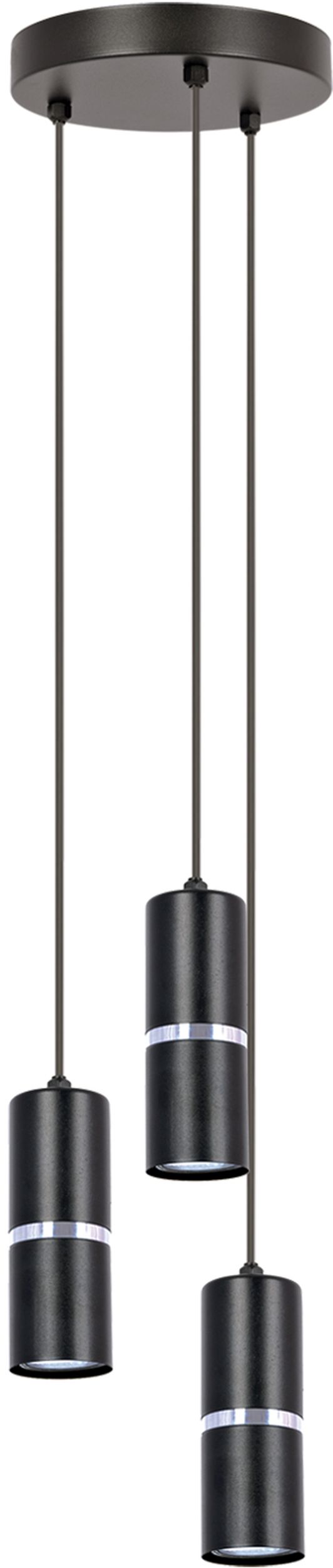 Darmowa Dostawa - Lampa wisząca 3x10 W czarny Kaja Vesta K5247