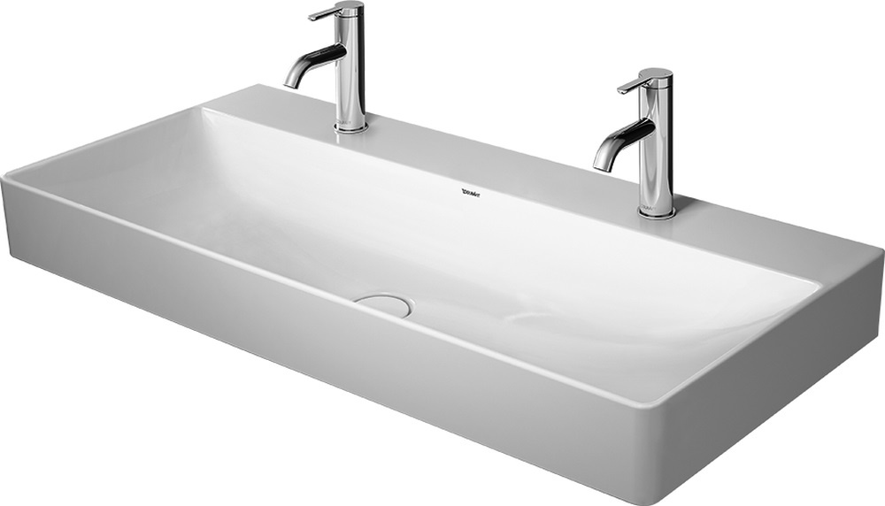 Darmowa Dostawa - Umywalka 100x47 cm prostokątna ścienna-meblowa biała Duravit DuraSquare 2353100072