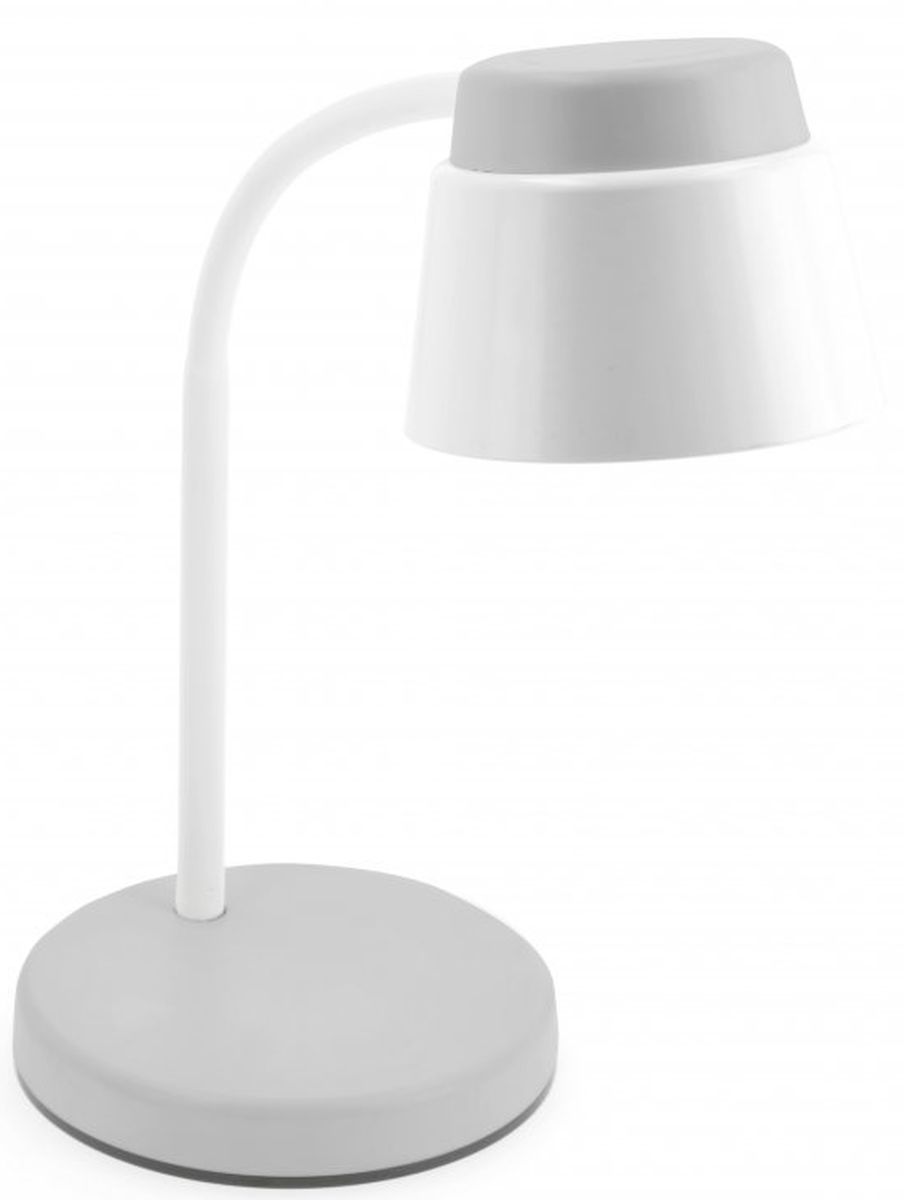 Darmowa Dostawa - Lampa biurkowa 1x6 W biała-szara GTV Helin LBHEL6W15DEC