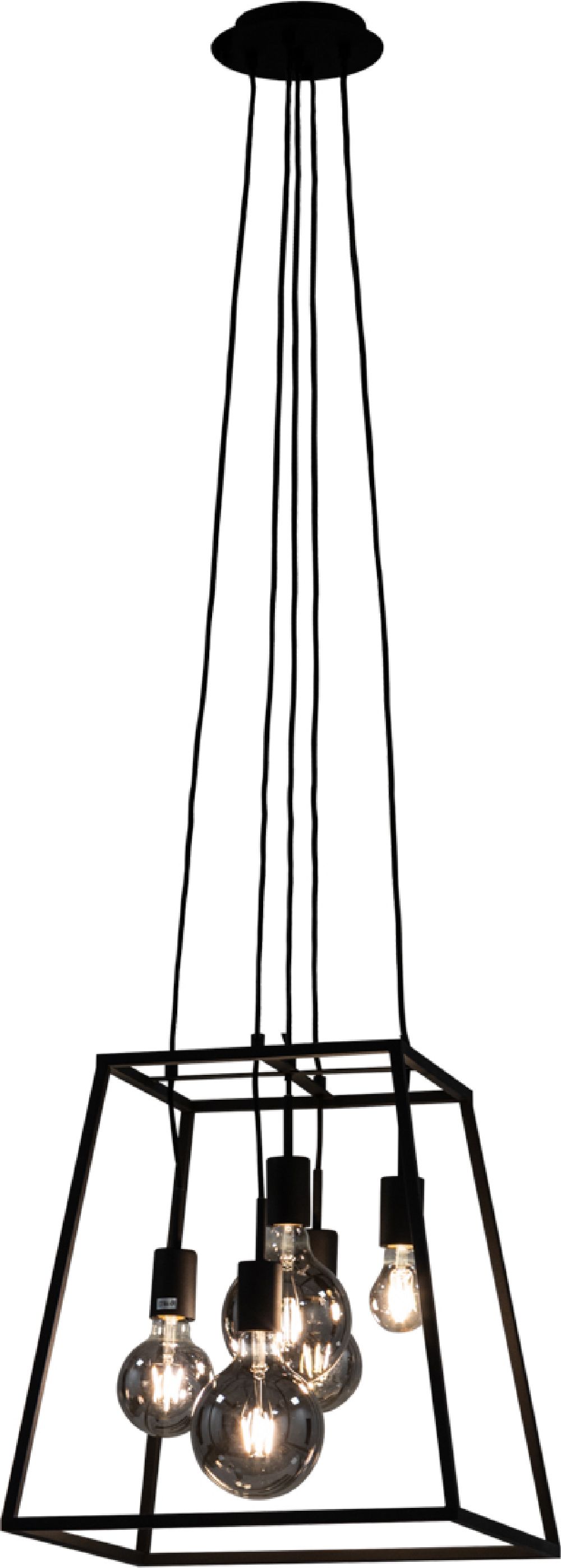 Darmowa Dostawa - Lampa wisząca 5x20 W czarna Italux Almodovi PND115325BL