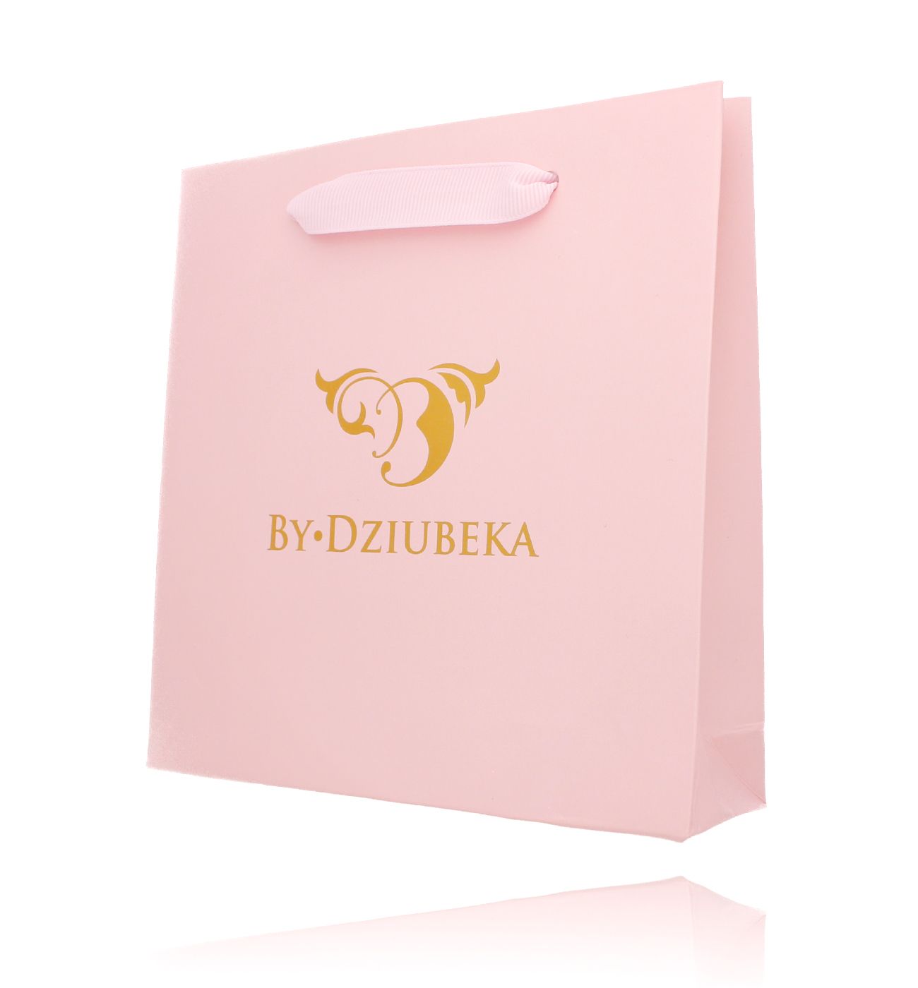 Torebka prezentowa duża różowa - By Dziubeka