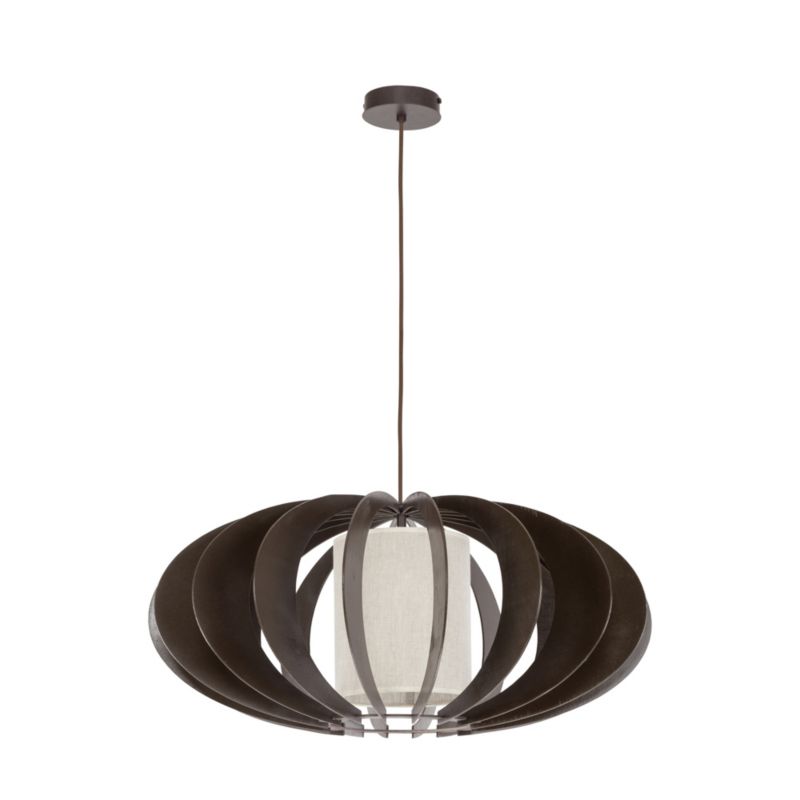Lampa Wisząca SPOT Light 1xE27 Max.60W Eleganckie Połączenie Beżu i Wenge od Polskiego Producenta, 1 szt.
