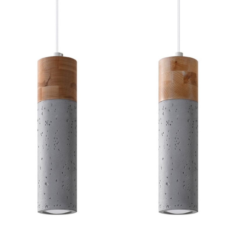 Lampa wisząca Sollux Lighting ZANE 2 szara 1 szt.