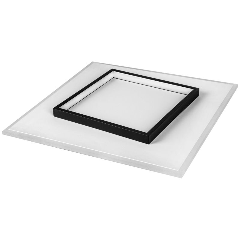 Żyrandol LED XUDO 32W 40x40cm Biały neutralny 4000K Kwadratowy Czarny 1 szt.