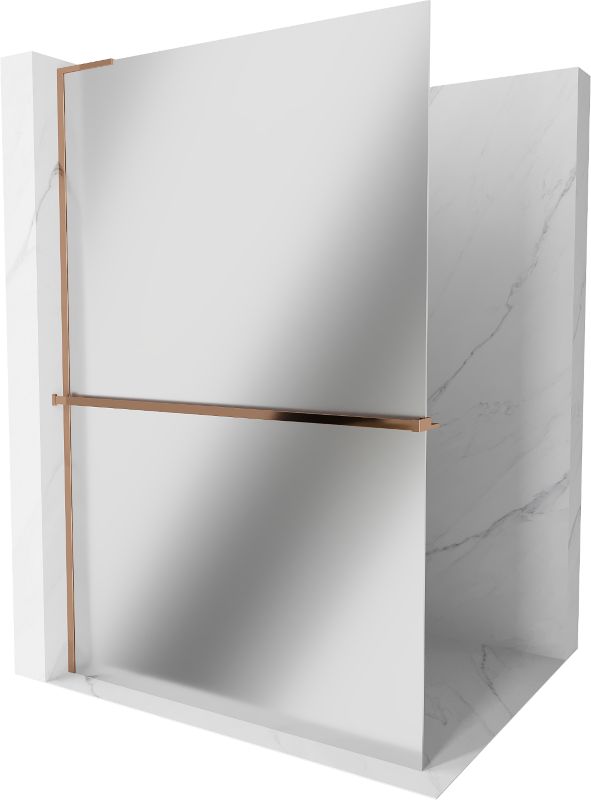 Ścianka prysznicowa Mexen Kioto+ L różowe złoto 70x200 cm 800-070-123-60-501 szt.