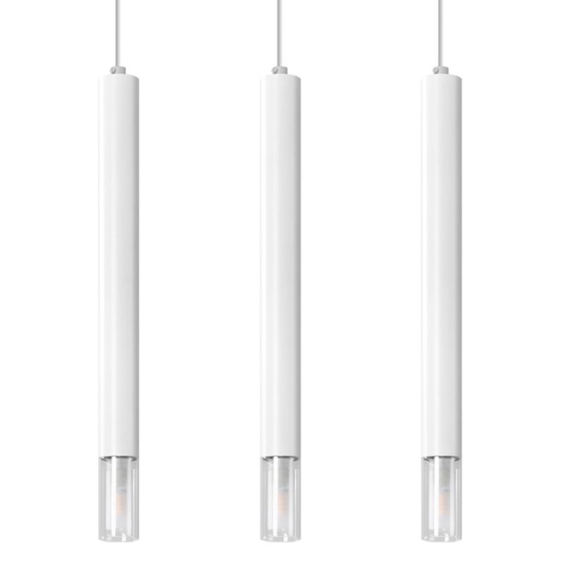 Lampa wisząca Sollux Lighting WEZYR 3 biała 1 szt.