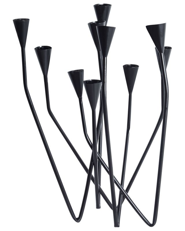 Świecznik Matosinhos Metal 54 cm Czarny 1 szt.