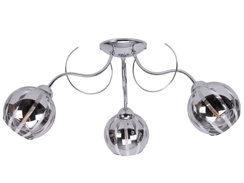 Lampa sufitowa wisząca Light Home LH Eliza Chrom 3x E27 60W srebrny 1szt.
