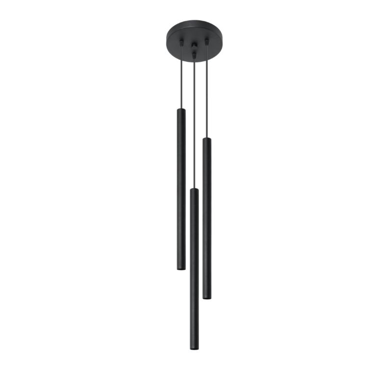 Lampa wisząca Sollux Lighting PASTELO 3P czarna 1 szt.
