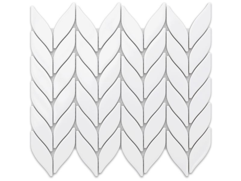 Mozaika ceramiczna Ilcom botanic white biała 27,6 x 33,2 cm 1 szt.