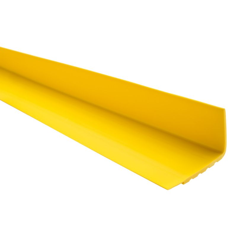 Profil schodowy PCV 40x40mm, QUEST, antypoślizgowy nosek schodowy, RD, żółty, 1.5m