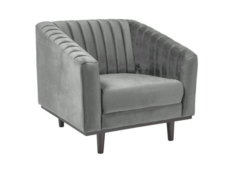 Fotel Signal ASPREY VELVET 1 szary 1 szt
