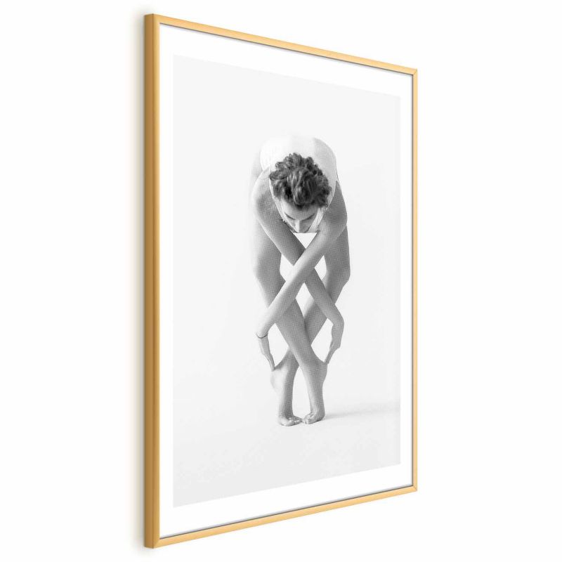 Plakat Artgeist Balet 29,7x42 cm z ramą złotą 1 szt