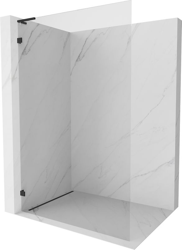 Ścianka prysznicowa Mexen Lunar lewa transparent czarna 60x200 cm 1 szt.