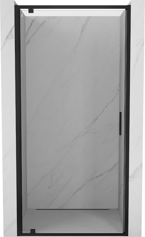 Drzwi prysznicowe uchylne Mexen Exo czarne transparent 60x200 cm 1 szt.