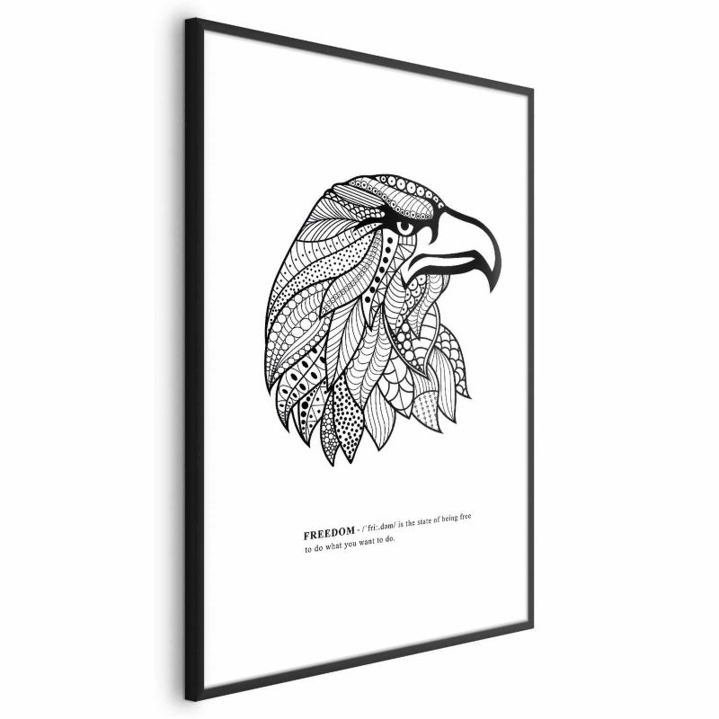 Plakat Artgeist Orzeł wolności 60x90 cm z ramą czarną 1 szt