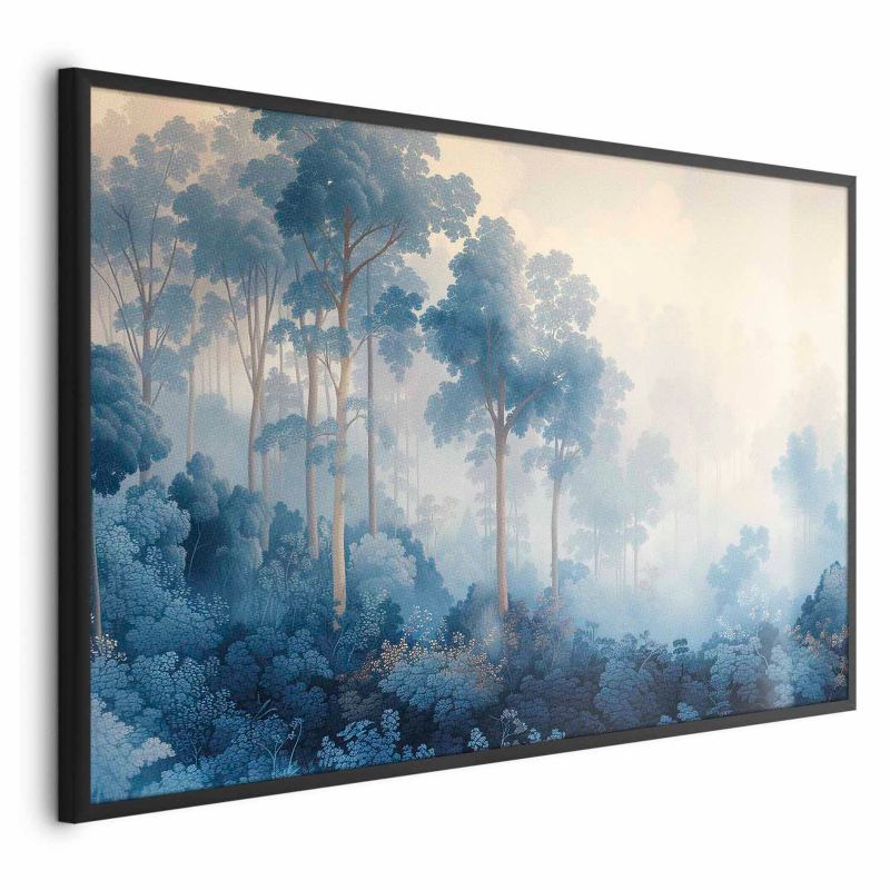 Plakat Artgeist Lasek we mgle 60x40 cm z ramą czarną 1 szt