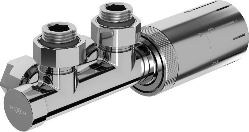 Zestaw termostatyczny kątowy Mexen G05 chrom W907-958-01 1 szt.