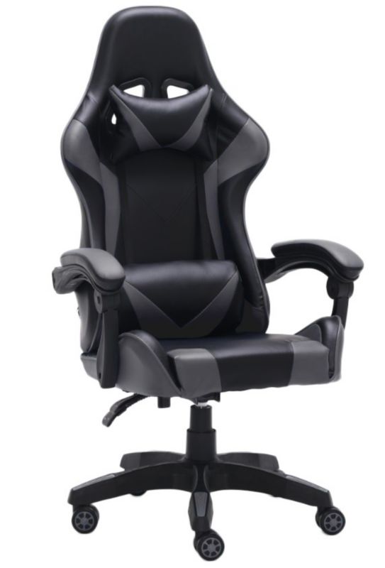 Fotel Obrotowy Topeshop Gamingowy Krzesło Remus Szary 62x66x125 cm 1 szt.